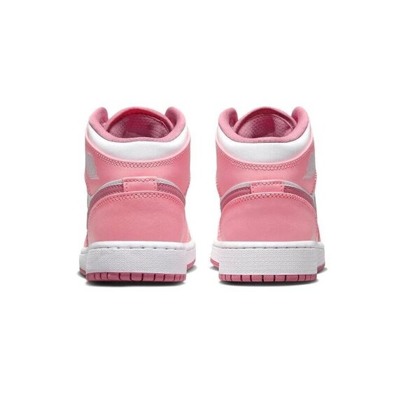 Nike Air Jordan 1 Mid Valentine's Day Sneaker Pink Kids Size 10C - Picture 3 of 11